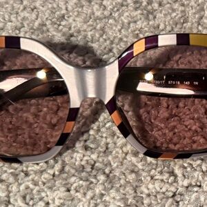 Tory Burch Purple and Gold Sunglasses
